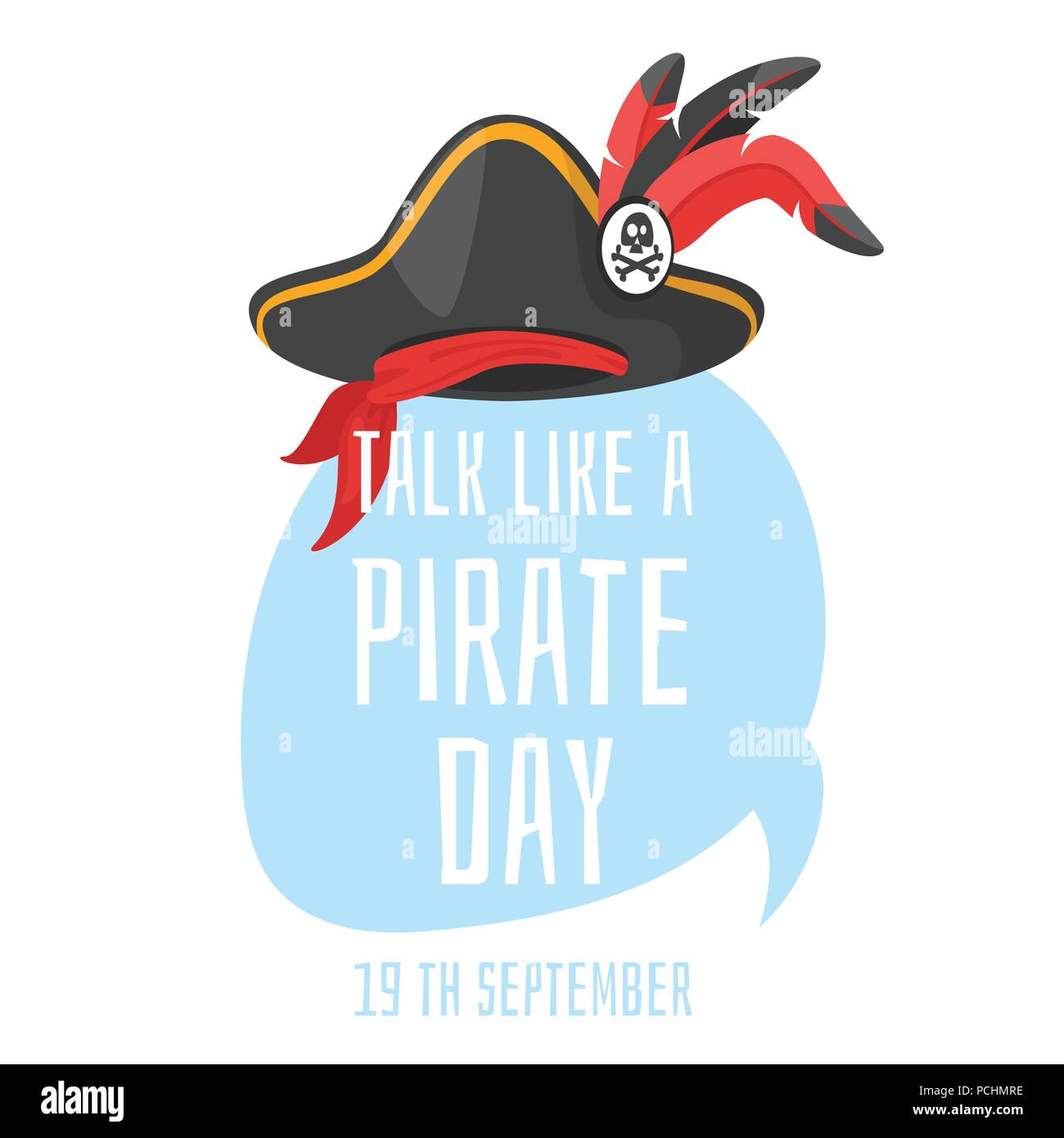 Talk like a pirate Stock Vector