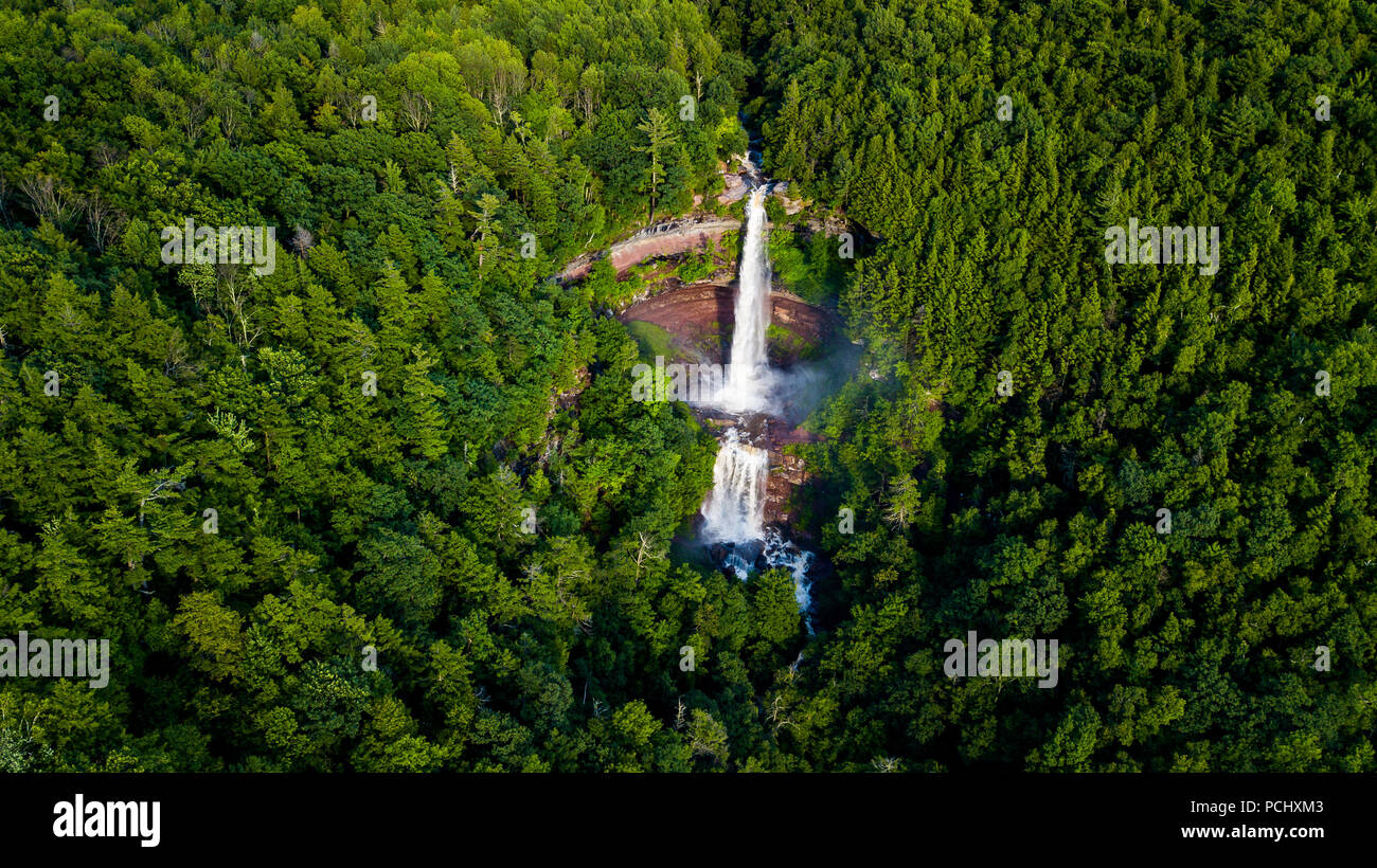 Kaaterskill Falls, Spruce Creek, Catskill Mountains between the hamlets