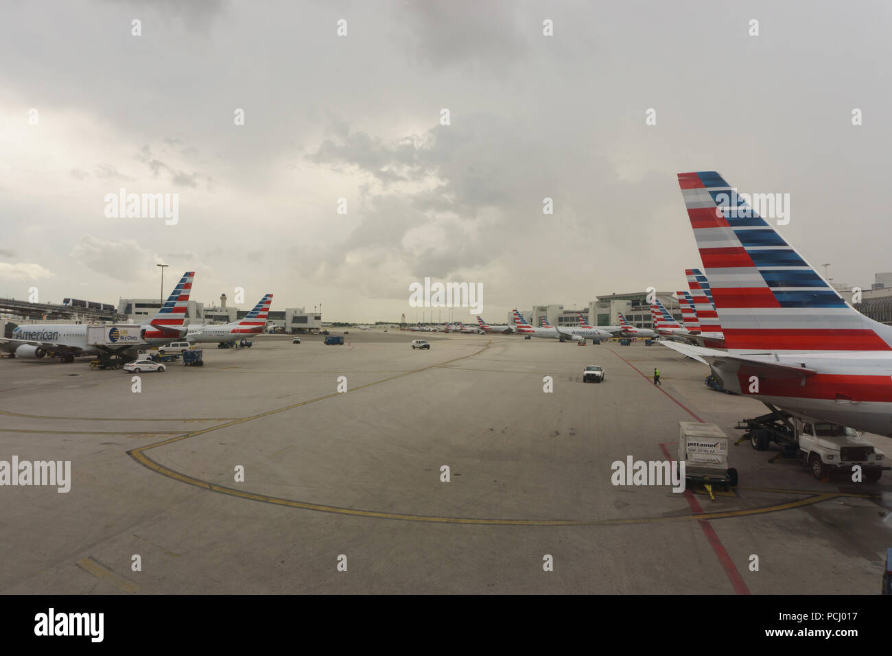 airplane parked at the airport Stock Photo - Alamy