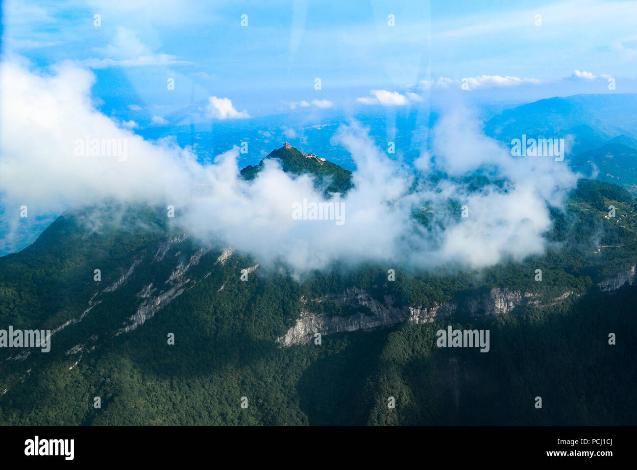 Huaying, China. 01st Aug, 2018. Scenery of the Huaying Mountain ...