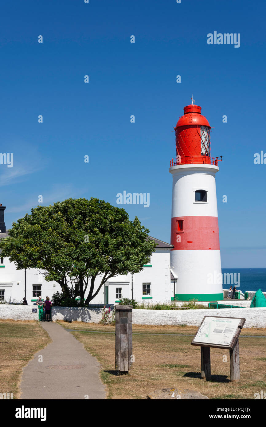 Souter Lighthouse, Marsden, South Shields, Tyne & Wear, England, United Kingdom Stock Photo