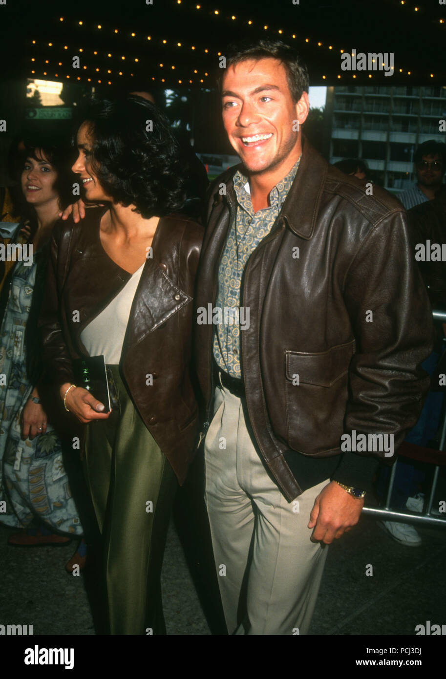 Jean claude van damme wife hi-res stock photography and images - Alamy
