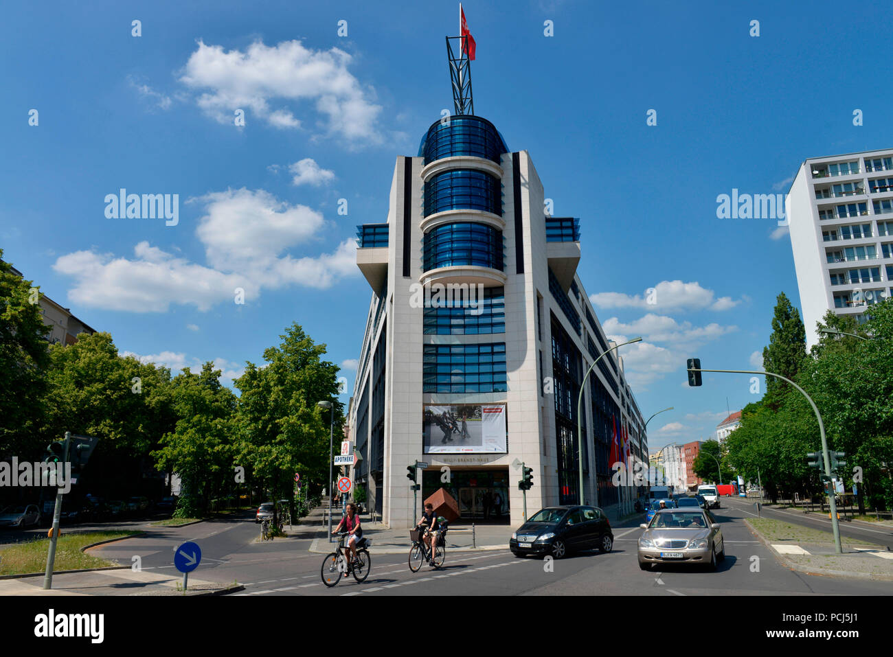 Willy-Brandt-Haus, Wilhelmstrasse, Kreuzberg, Berlin, Deutschland Stock Photo