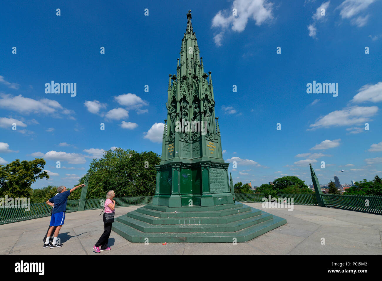 Nationaldenkmal fuer die Befreiungskriege, Viktoriapark, Kreuzberg, Berlin, Deutschland Stock Photo