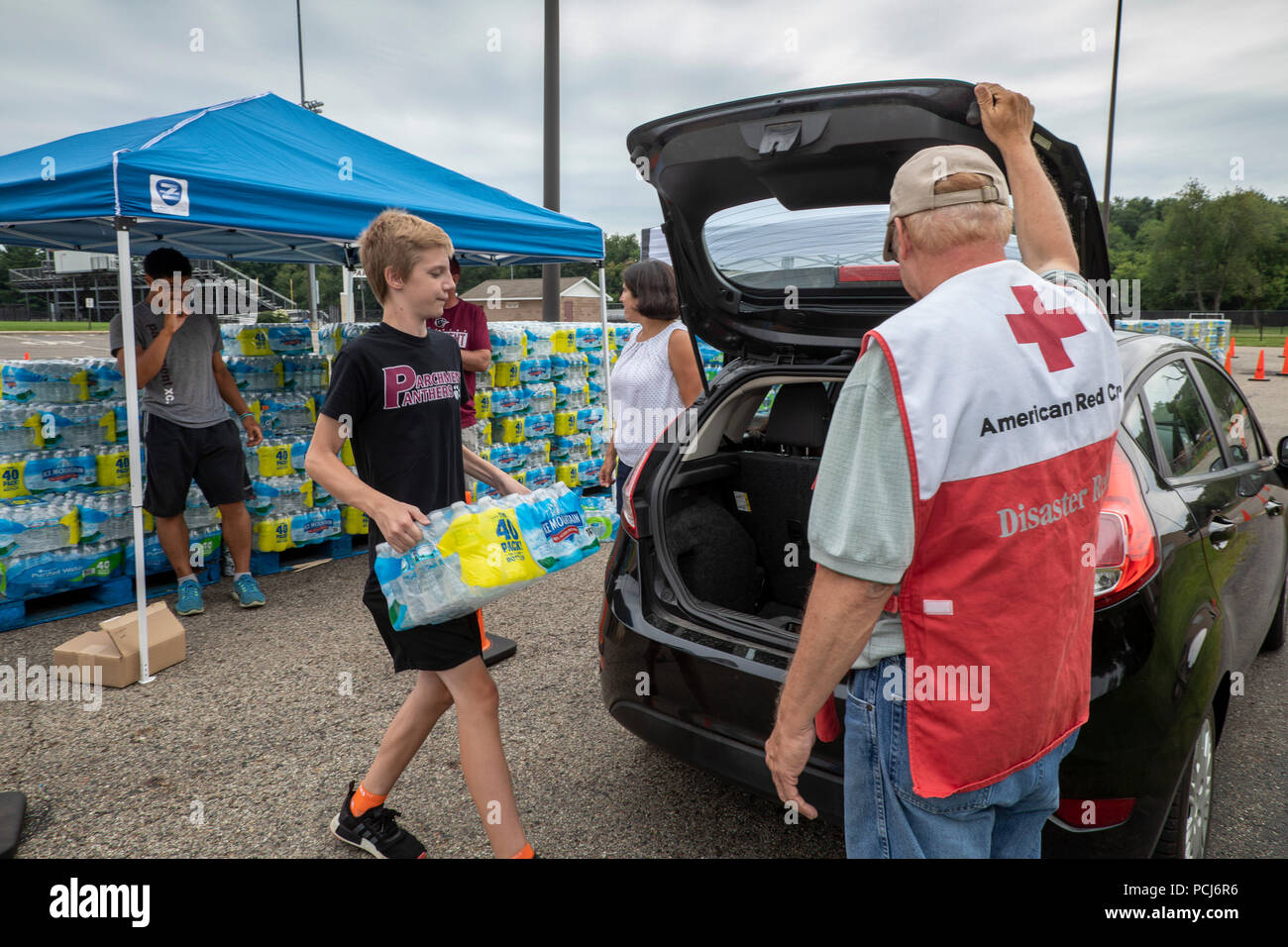 Parchment, Michigan Volunteers from the Red Cross and Parchment High