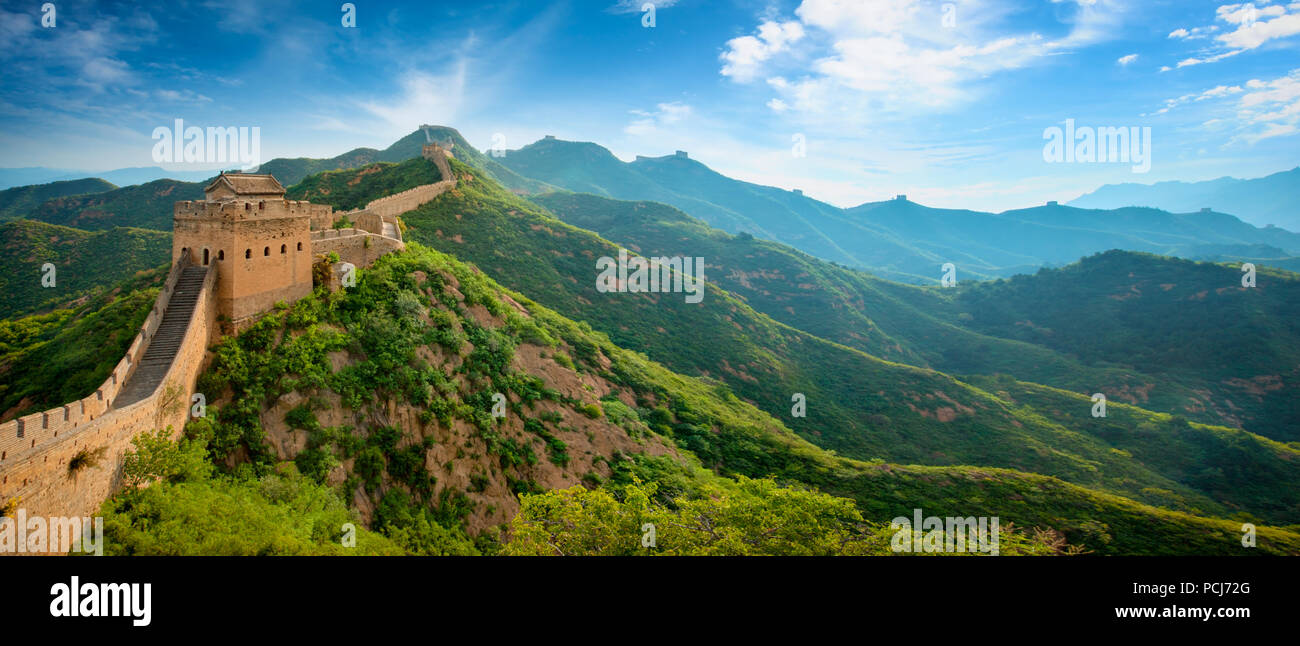 Great wall,the wonders of the world Stock Photo