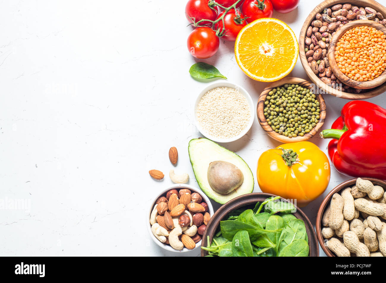 Healthy vegan food assortment hi-res stock photography and images - Alamy