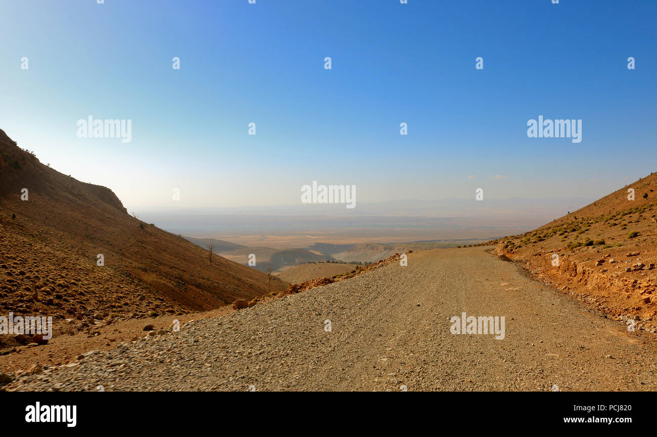 Morocco map atlas mountains