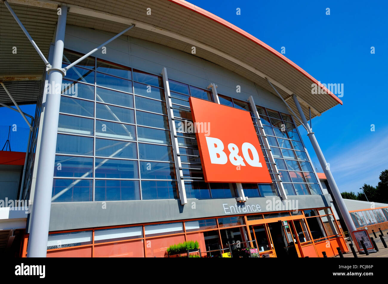 B&Q home improvement store, norwich, norfolk, england Stock Photo