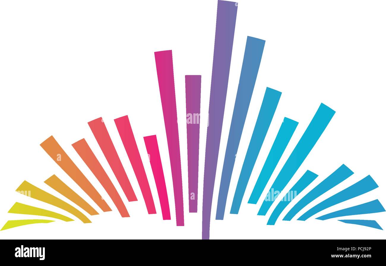 Colorful music bars visualization graphic design template Stock Vector Image & Art Alamy