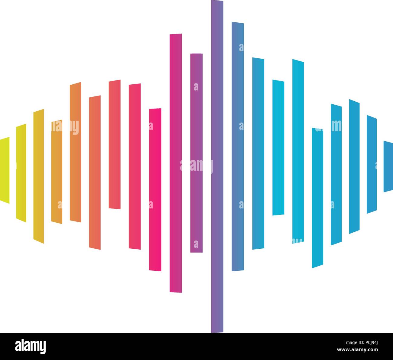 Colorful music bars visualization graphic design template Stock Vector Image & Art Alamy