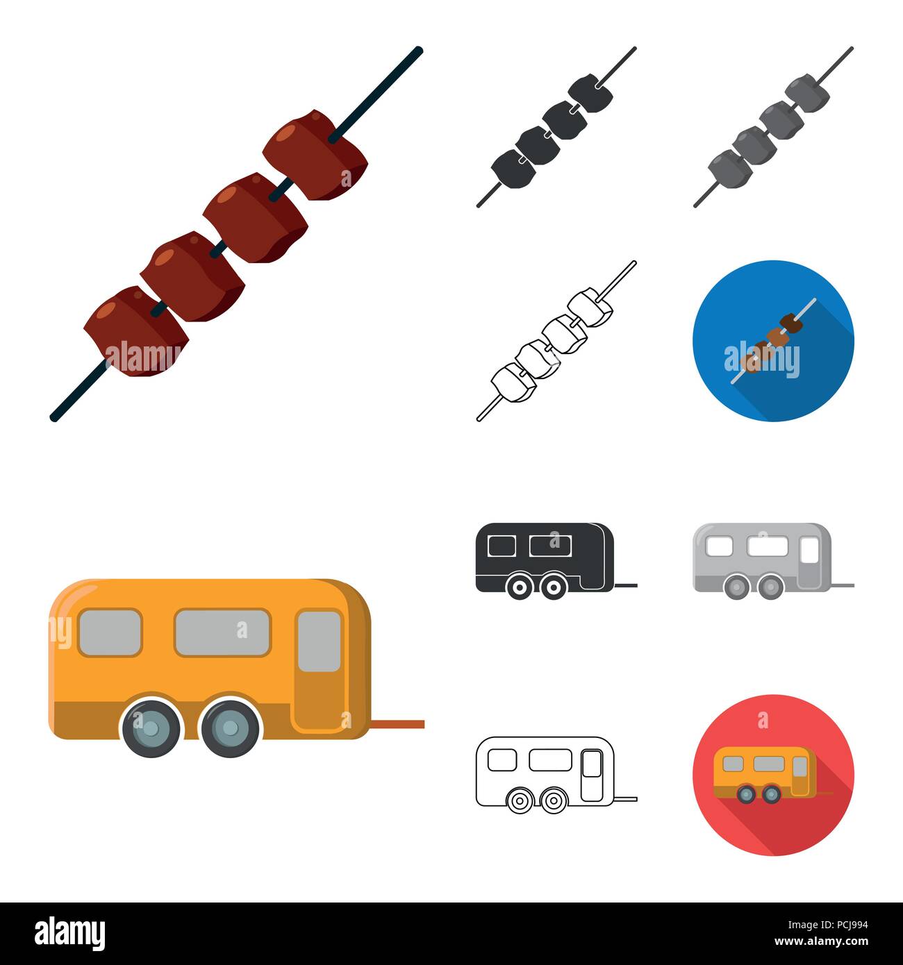 Rest in the camping cartoon,black,flat,monochrome,outline icons in set ...