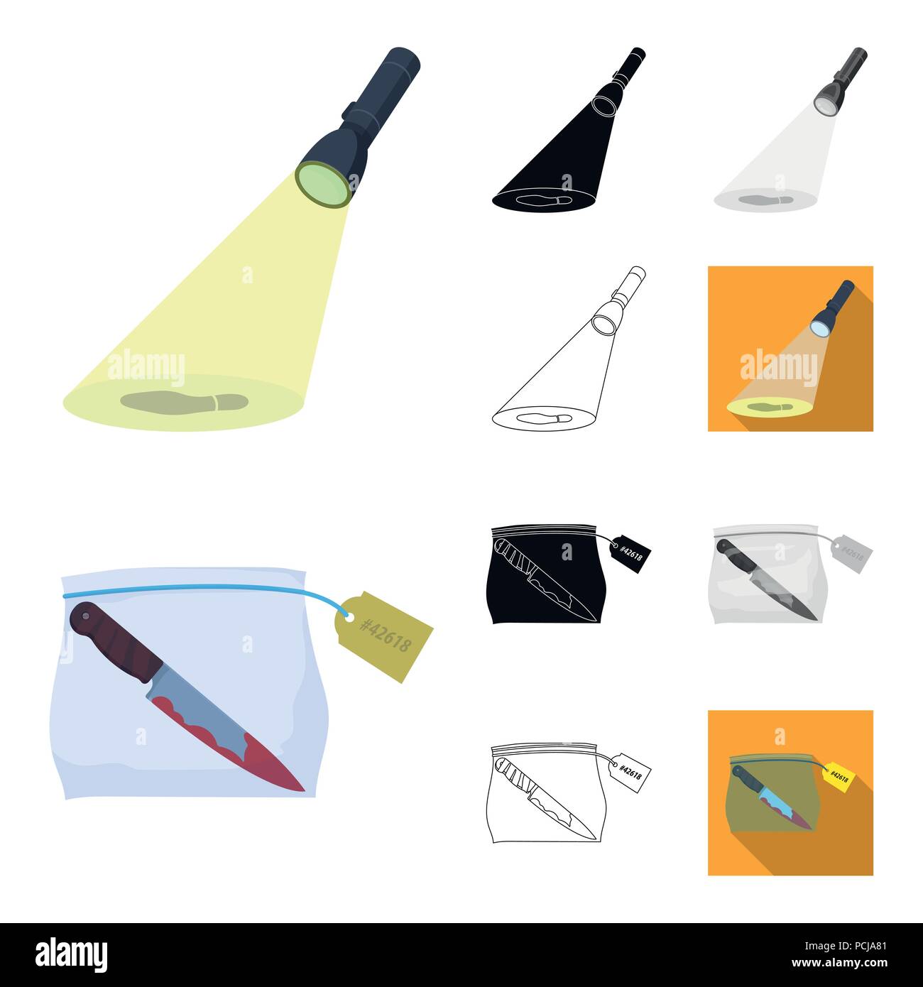Detective agency cartoon,black,flat,monochrome,outline icons in set ...