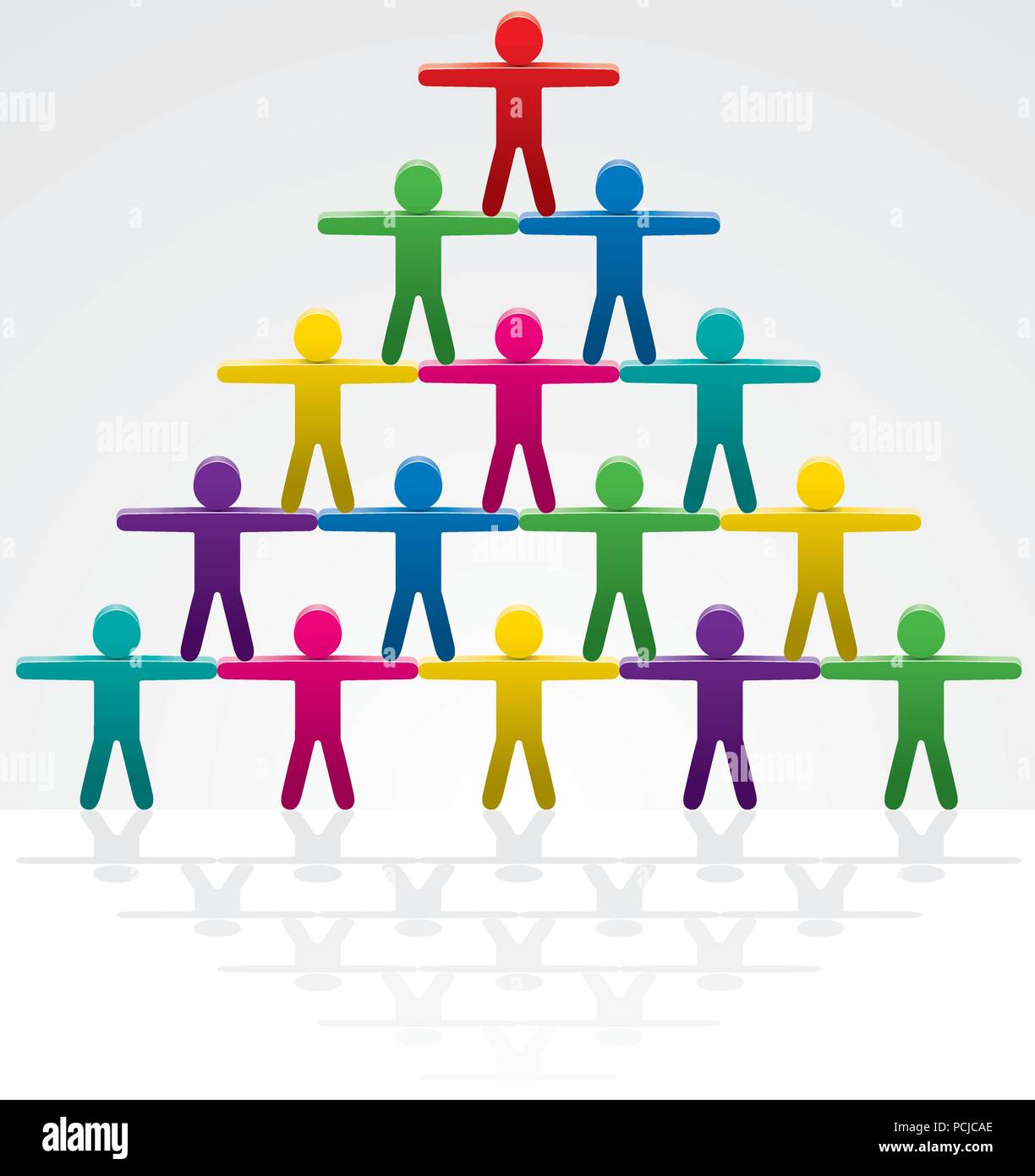 Manager staff standing office row Stock Vector Images - Alamy
