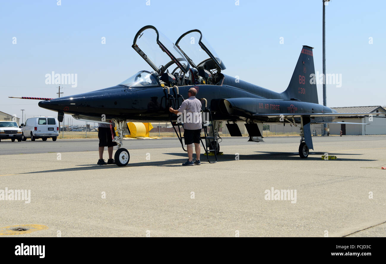 matt miller t 38 aircraft mechanic begins inspecting a t air force aircraft mechanic