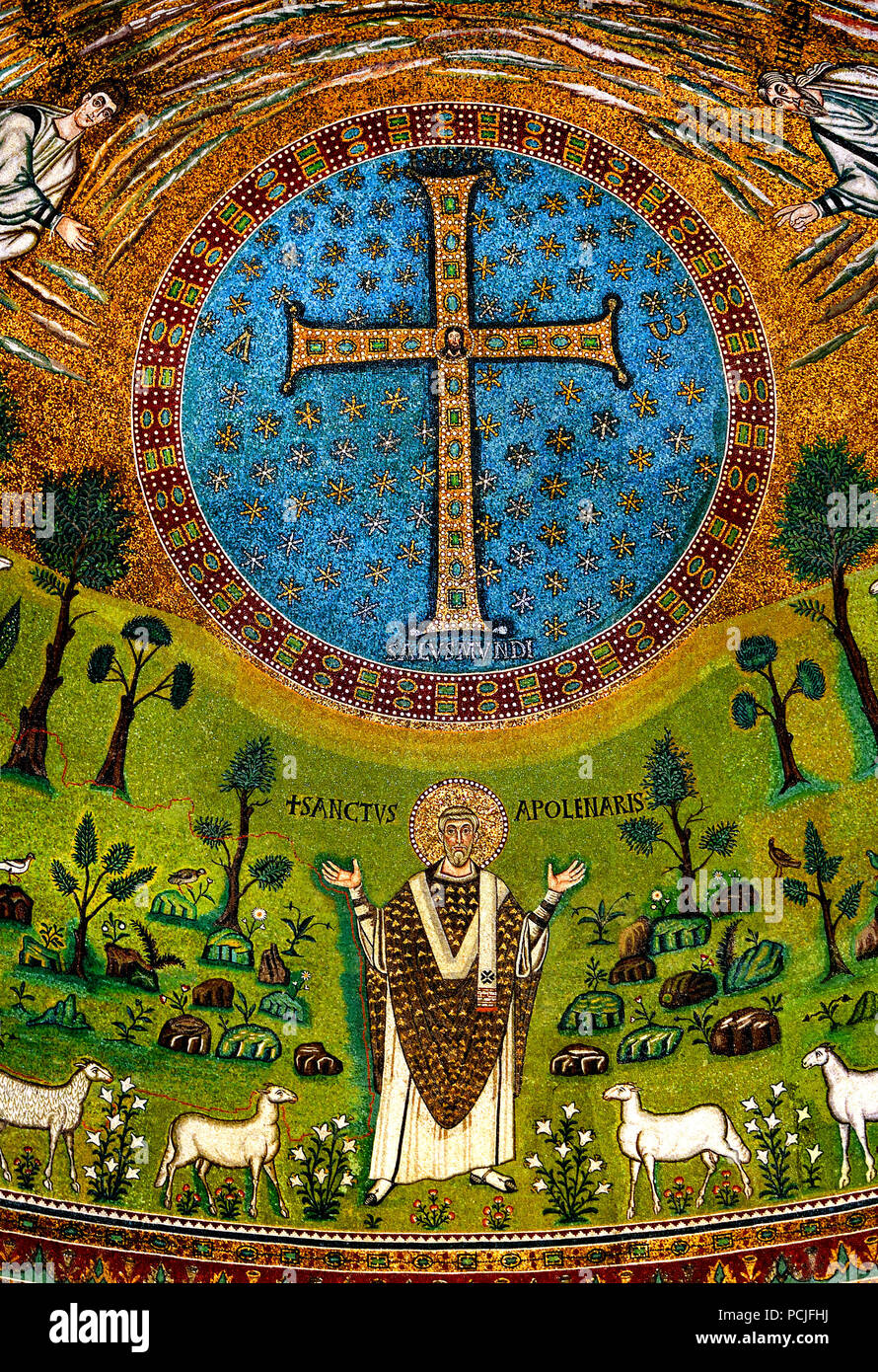 Saint Apollinaris Amid Sheep