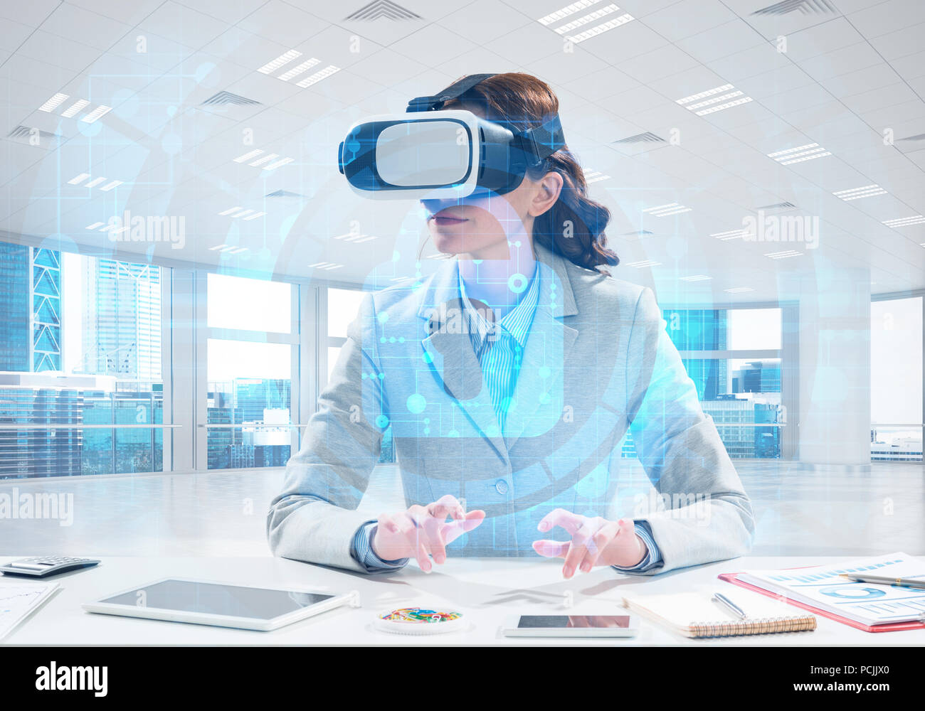 Virtual protection concept Stock Photo - Alamy