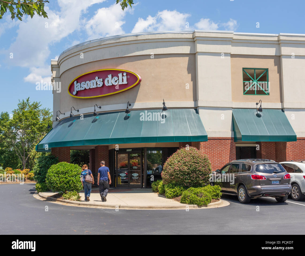 HICKORY, NC, USA26 JULY 18 Jason's Deli, a fast food deli chain