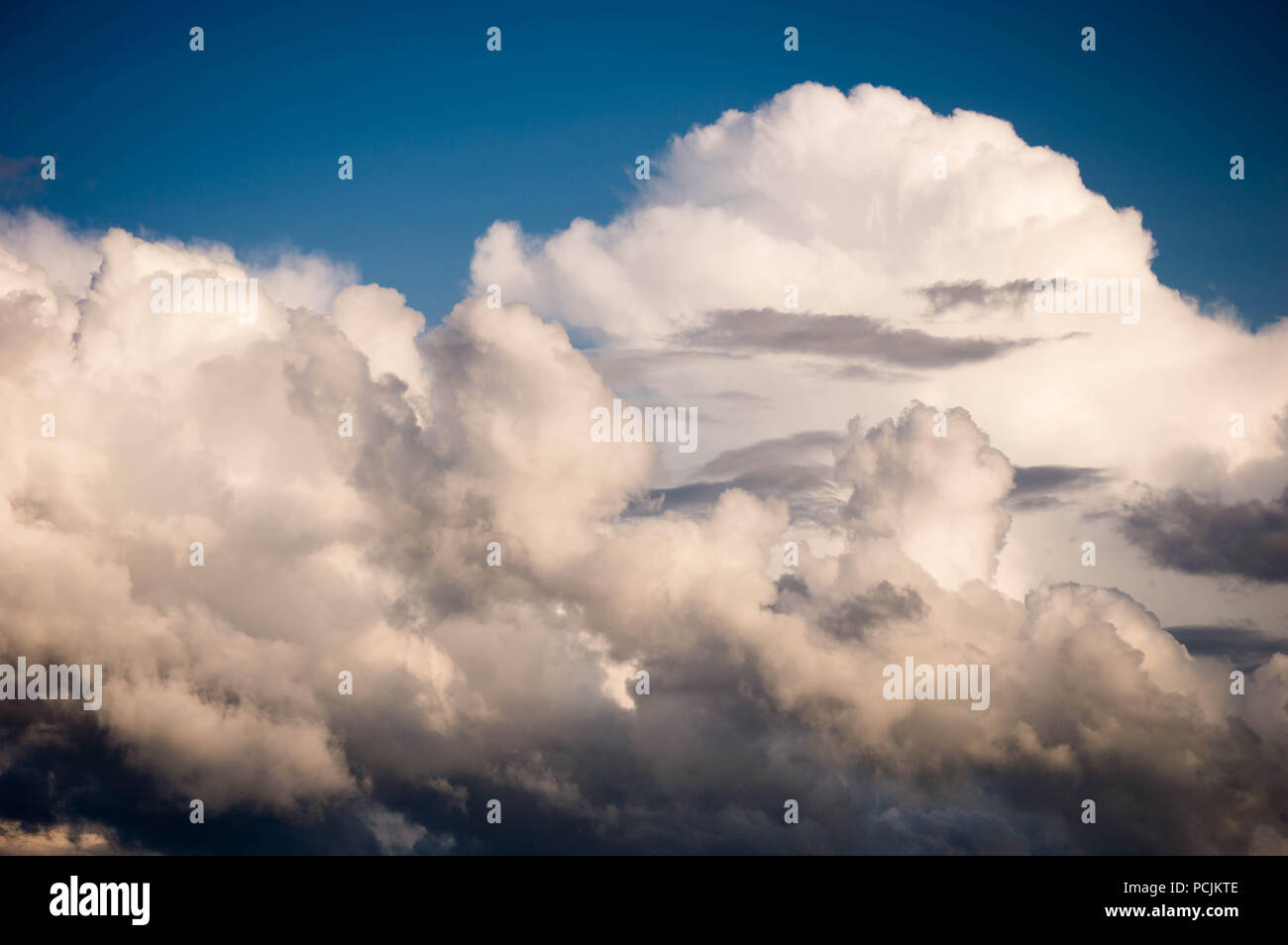 Dark clouds come rolling in over Lake Huron Stock Photo
