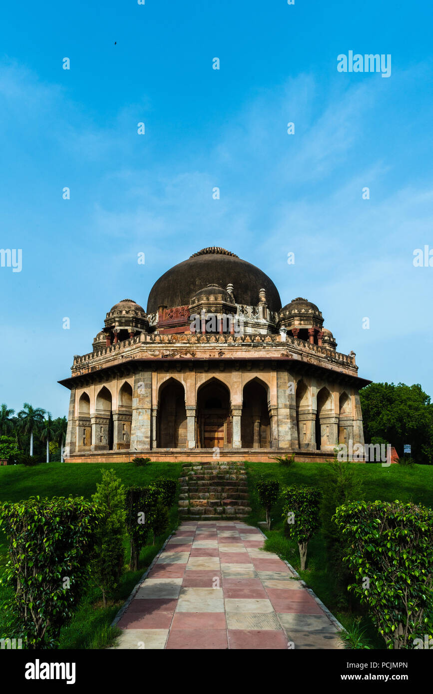 Beautiful Tomb of Sikandar Lodi at Lodi Garden, New Delhi Stock Photo