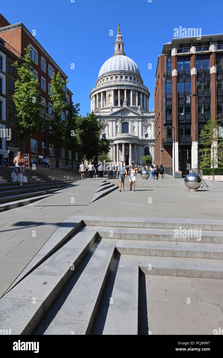 Saint Paul’s Cathedral in Central London England UK Stock Photo