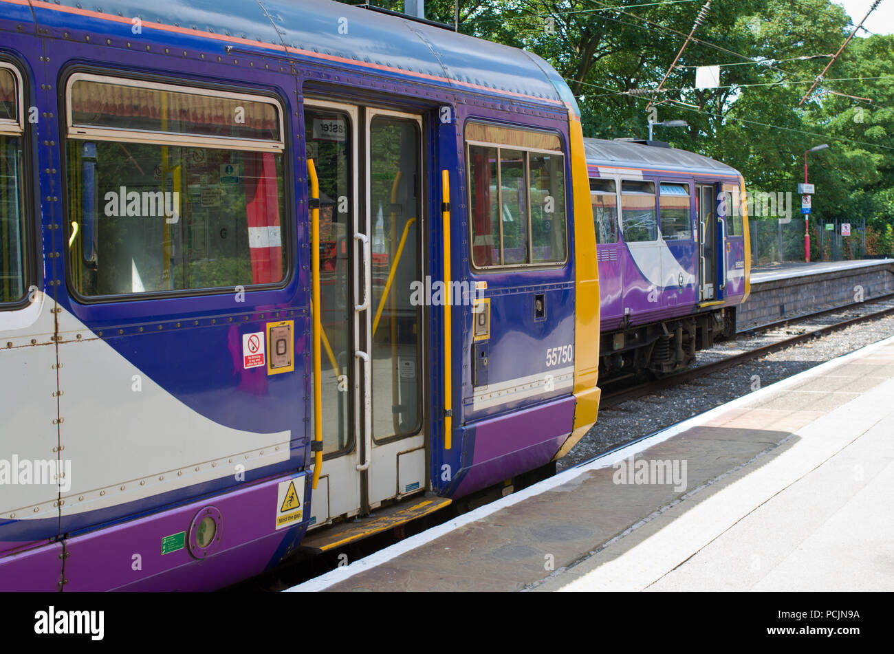 Commuter trains UK Stock Photo
