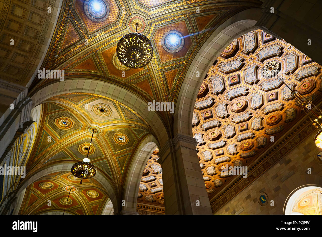 Montreal, Canada, August 2, 2018.Ceiling of the Crew Cafe in Old Montreal.Credit Mario Beauregard/Alamy Live News Stock Photo