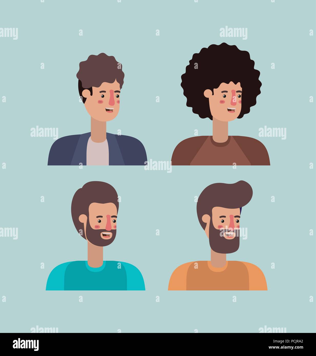 group of men characters Stock Vector Image & Art - Alamy