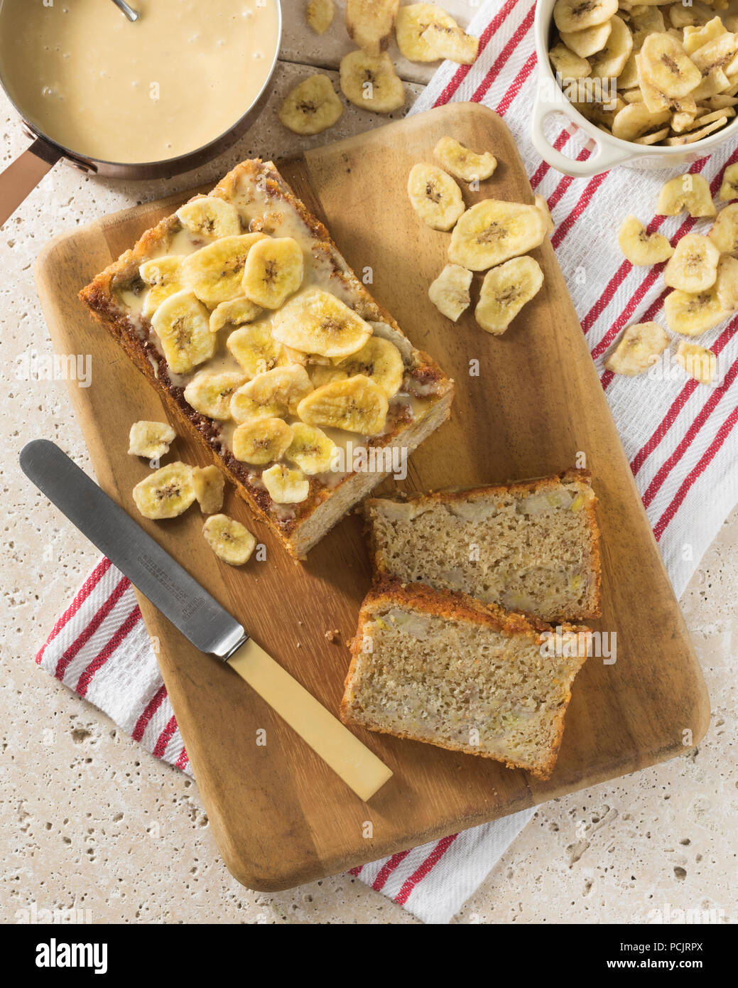 Banana loaf. Banana cake. Banana bread Stock Photo Alamy