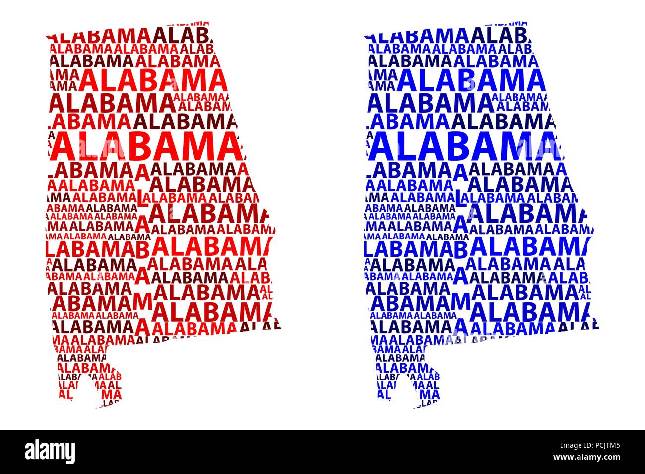 Sketch Alabama (United States of America) letter text map, Alabama map ...