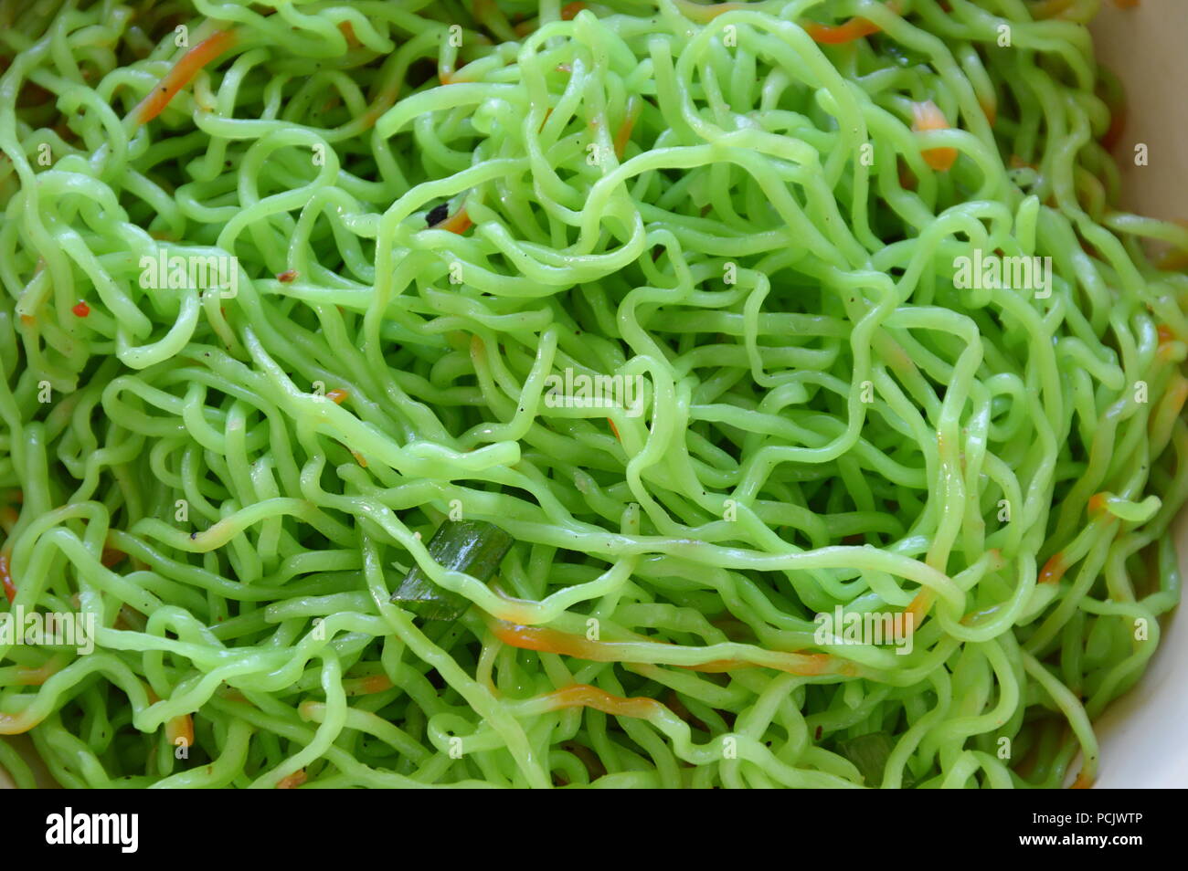 Chinese jade noodle on bowl Stock Photo Alamy