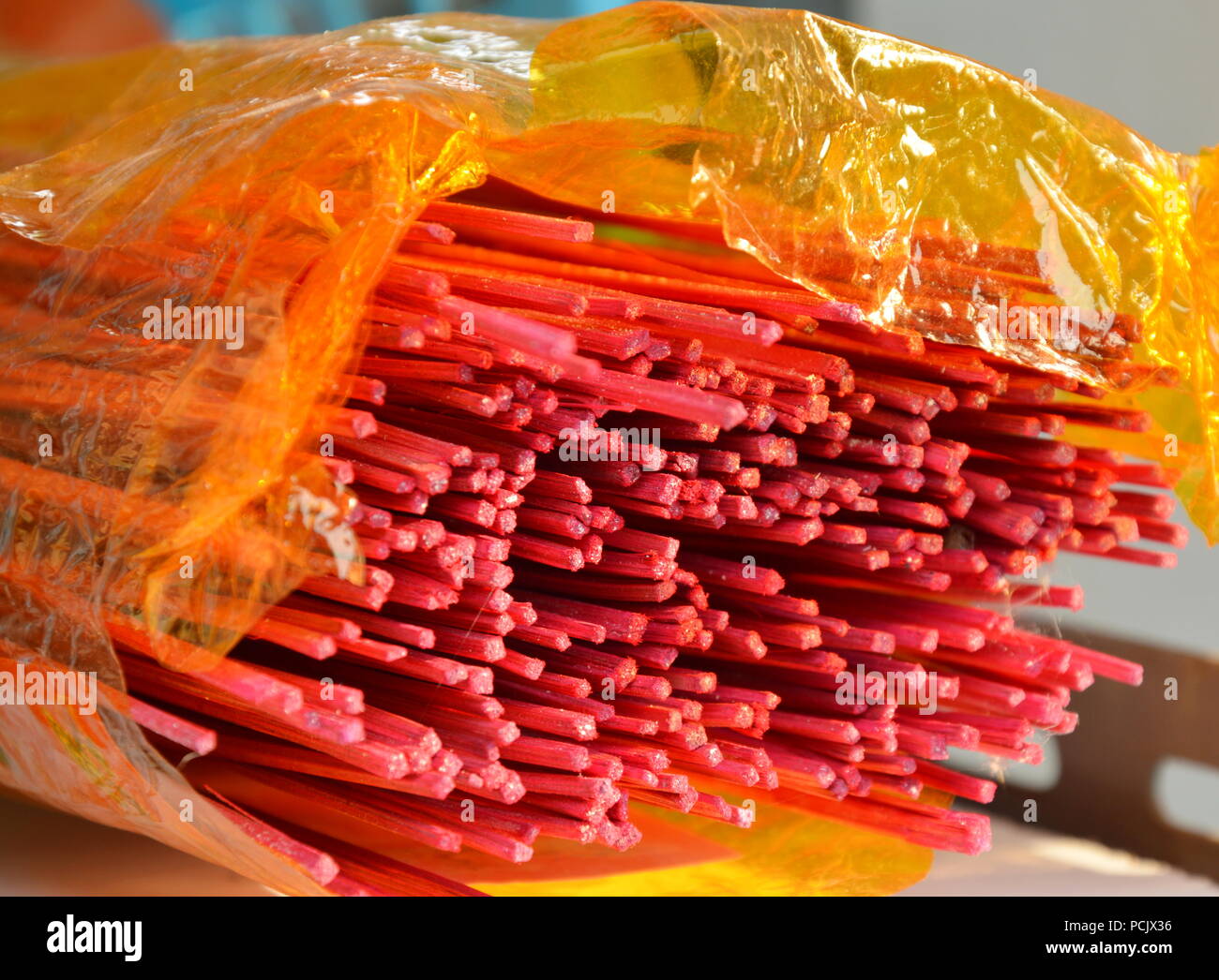 incense stick in plastic packaging Stock Photo Alamy