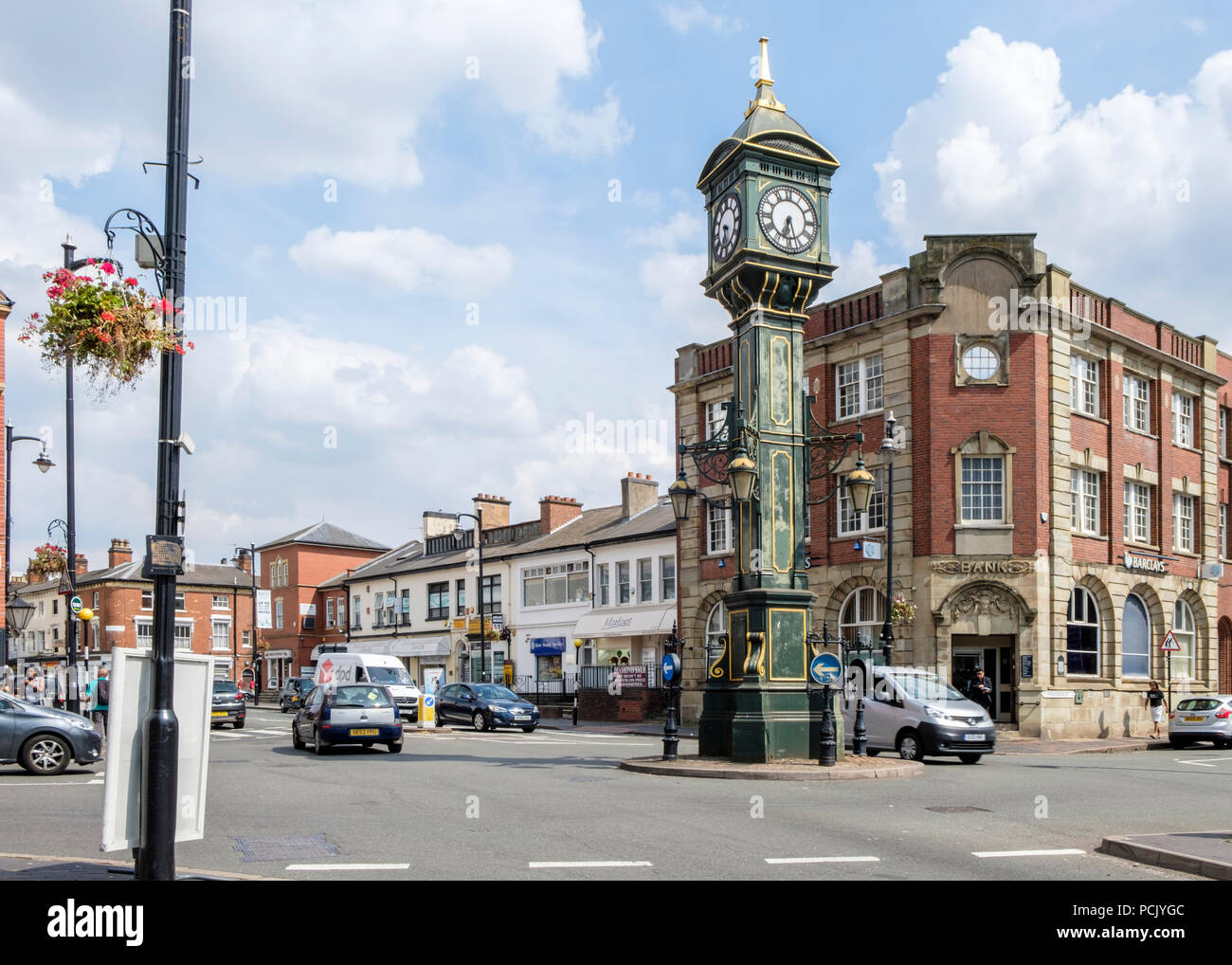 The Chamberlain Clock in Birmingham's Jewellery Quarter, Birmingham, England, UK Stock Photo