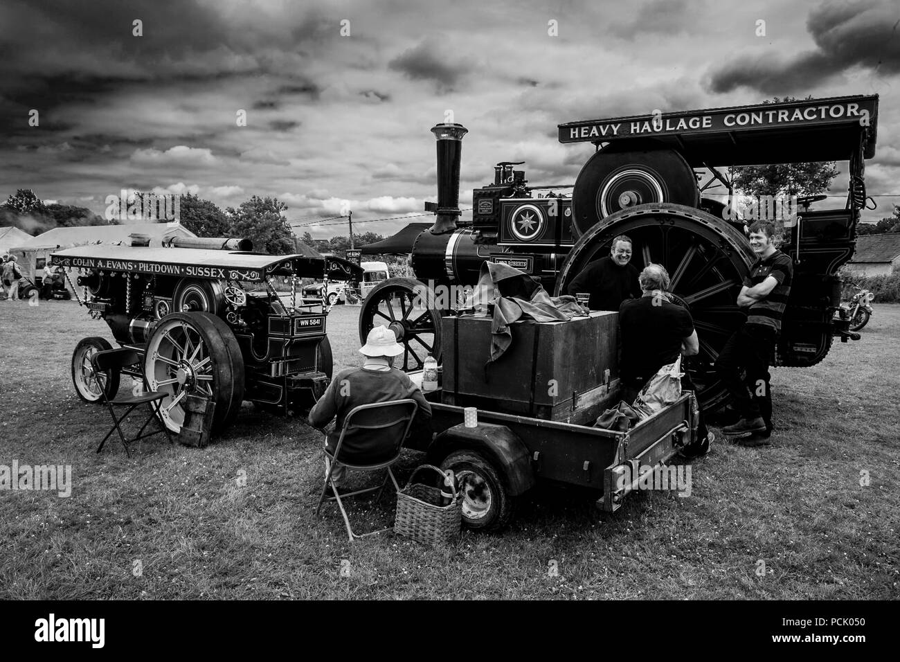 Traditional Steam Engines On Display At The Annual High Hurstwood