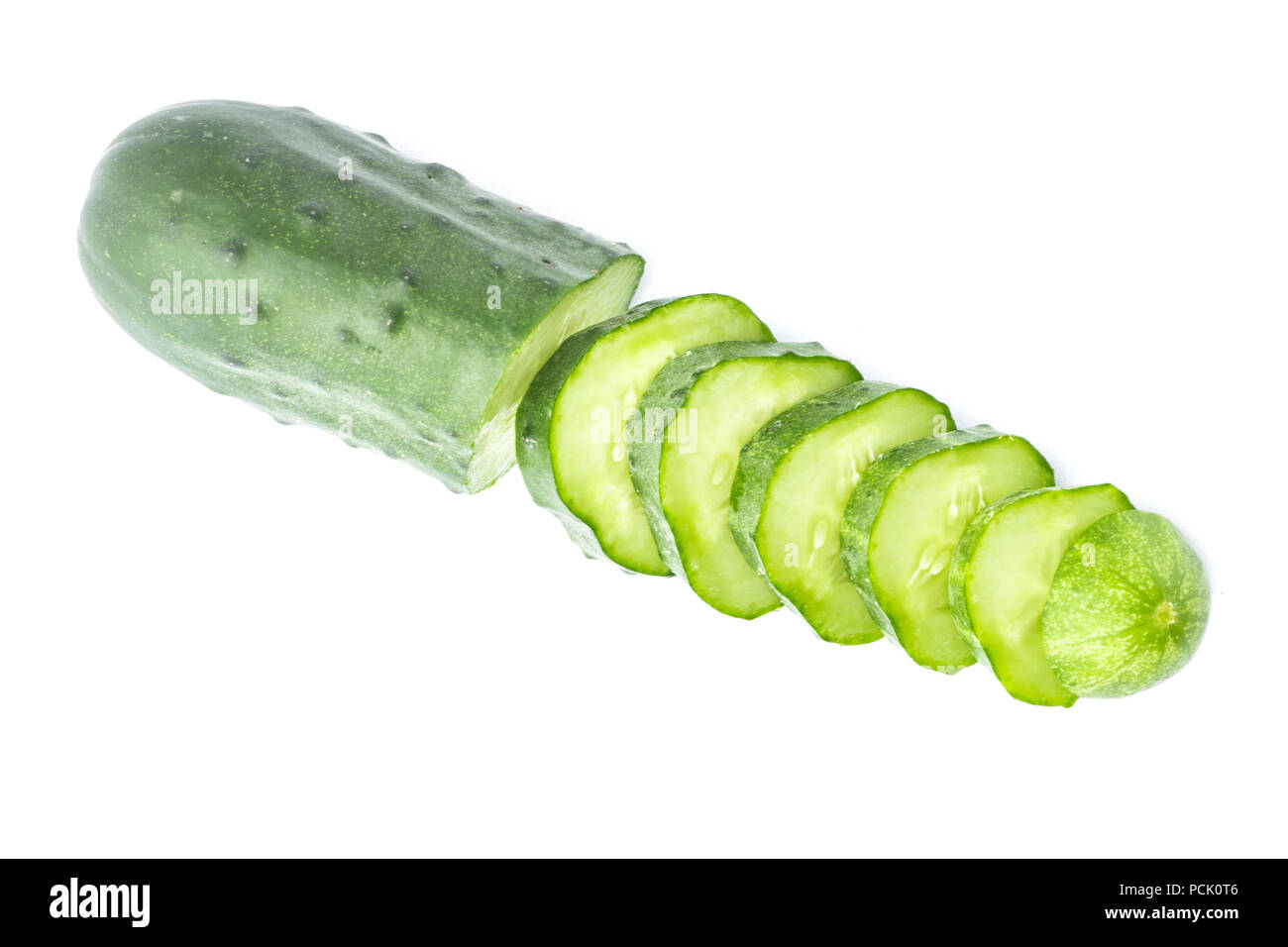 Cuts of cucumbers Stock Photo Alamy