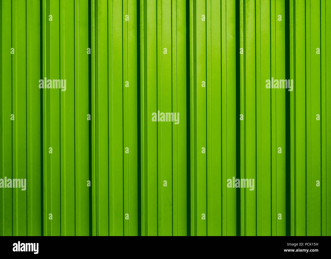 Green corrugated metal sheet Stock Photo Alamy