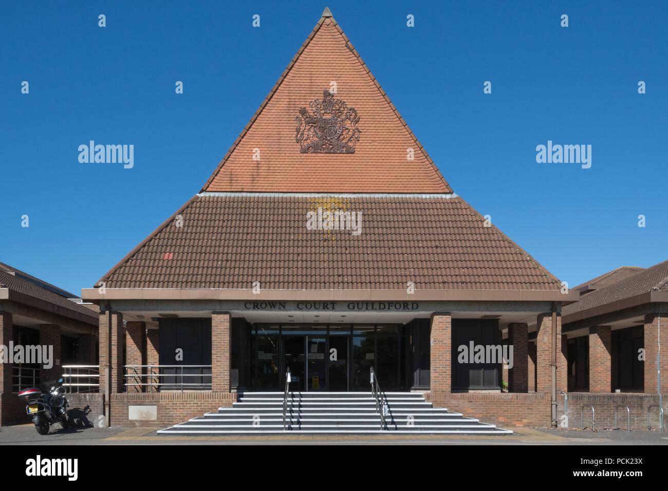 Exterior of Guildford Crown Court in Surrey, UK Stock Photo