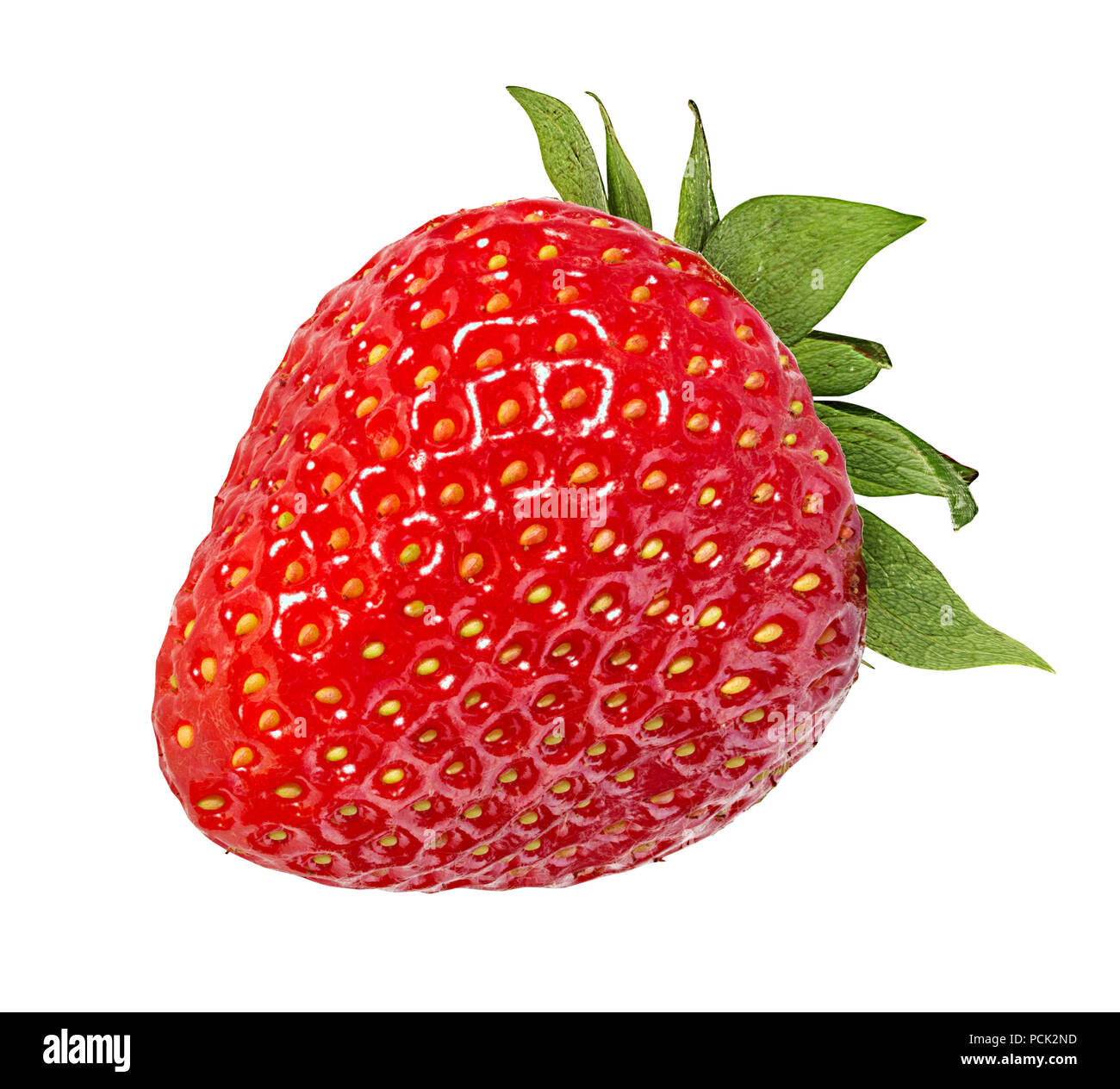 Strawberry isolated on white background Stock Photo - Alamy