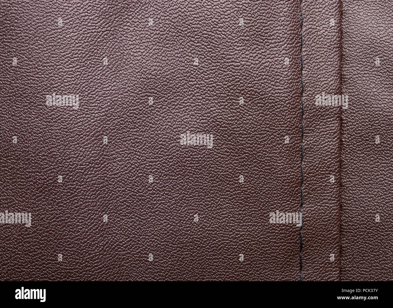 Dark brown leather closeup macro Stock Photo