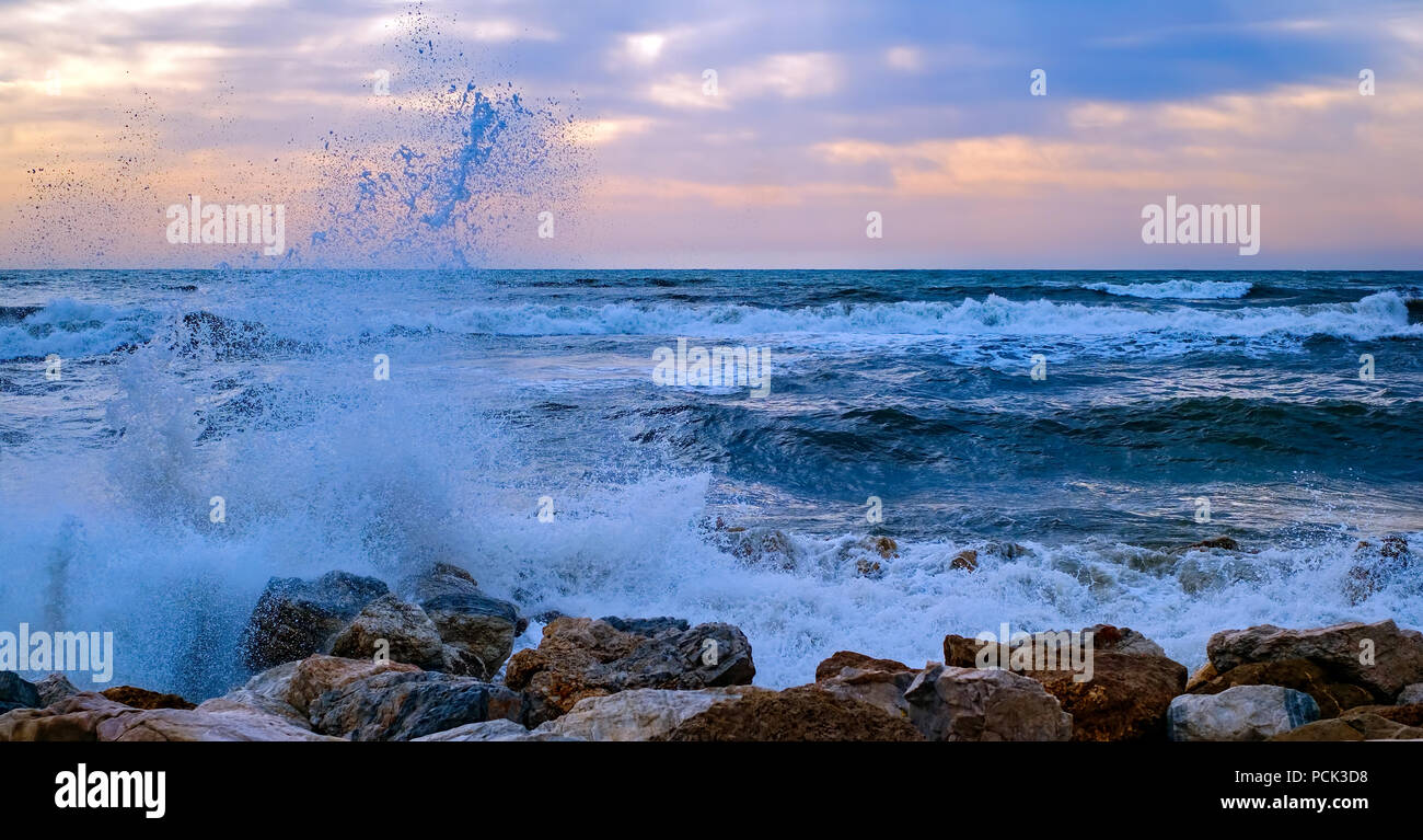 Waves At Shore Stock Photo Alamy