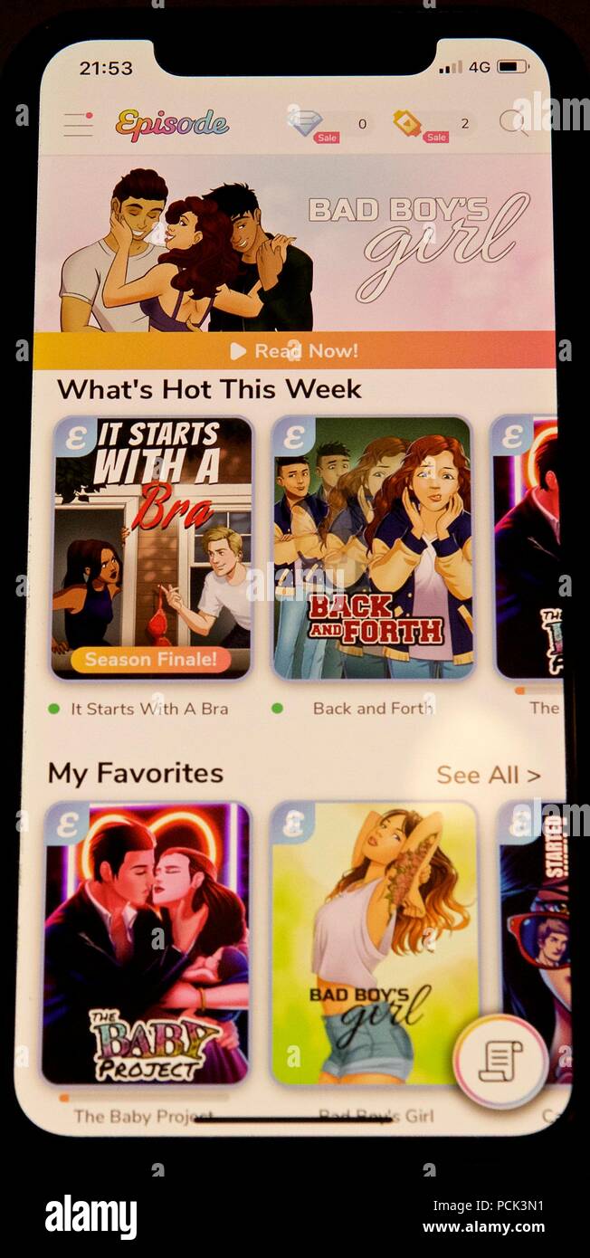 Inside the interactive Story game "Episode Choose your story" made by