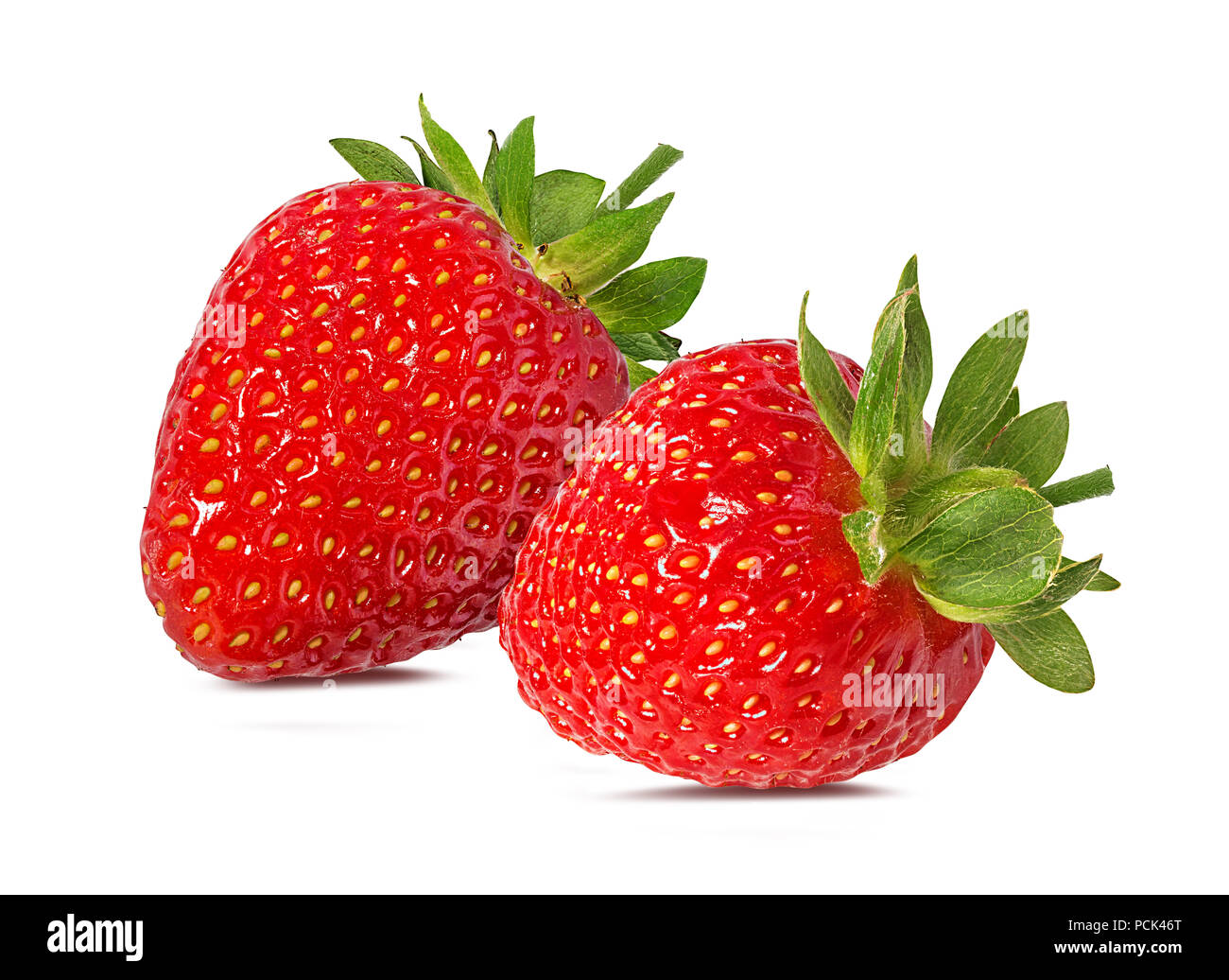 Strawberry isolated on white background Stock Photo - Alamy