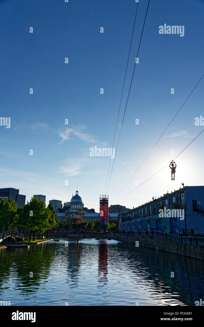 Old montreal zipline hi-res stock photography and images - Alamy