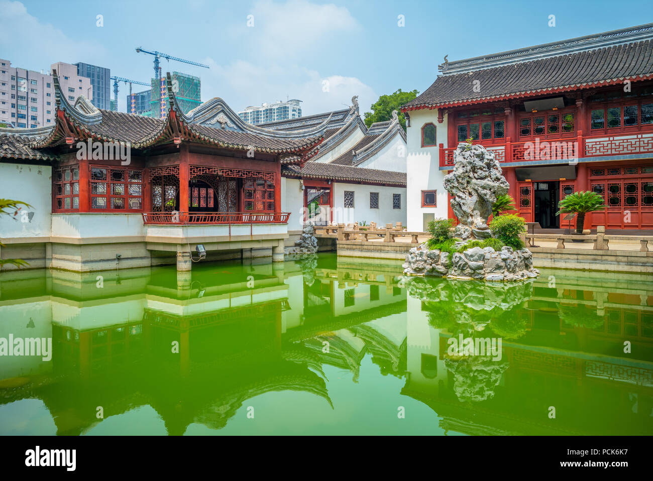 Wen Miao, Confucian Temple, in Shanghai, China Stock Photo