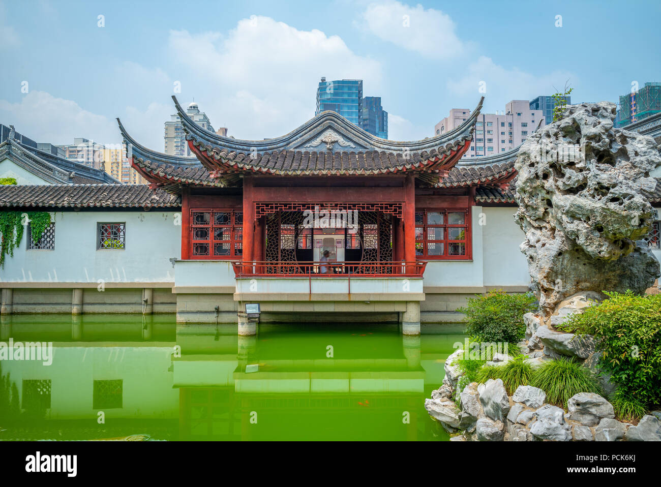 Wen Miao, Confucian Temple, in Shanghai, China Stock Photo