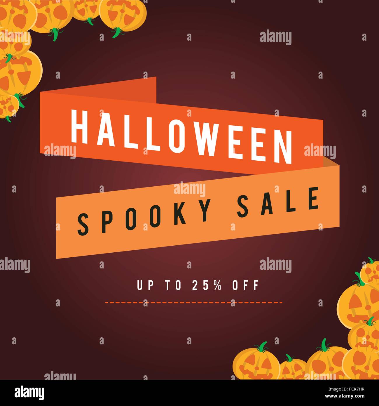 Halloween sale background with pumpskin Stock Vector Image & Art - Alamy