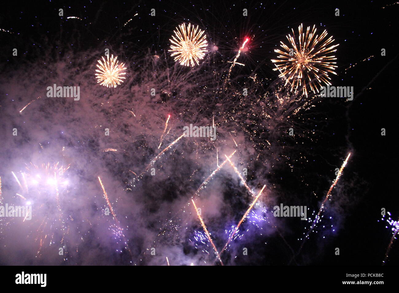 Fireworks in Brighton Stock Photo Alamy