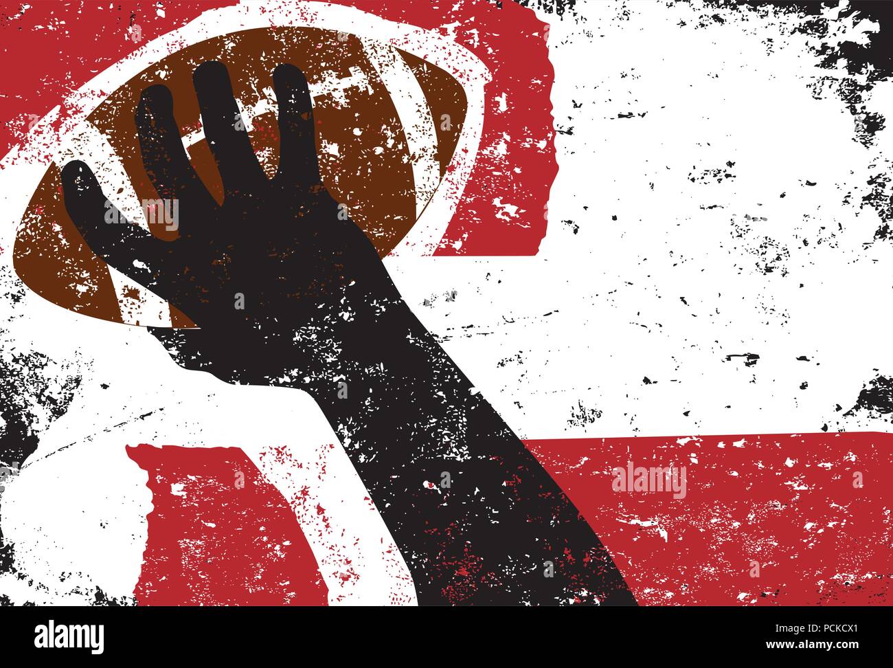 American football passing Stock Vector Images Alamy