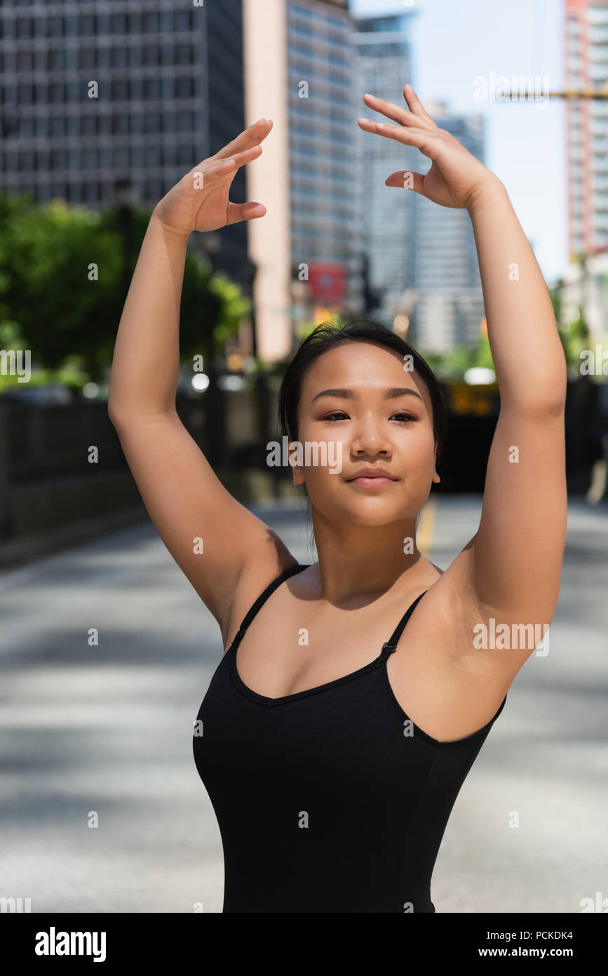 Female ballet dancer dancing on the street Stock Photo Alamy