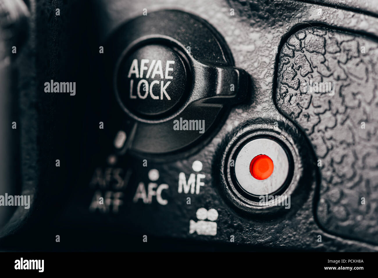 AutoFocus, AutoExposure Lock Dial And Movie Record Button On Digital